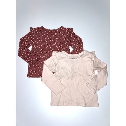 C&A 2db-os vékony hosszú ujjú (98)