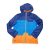 Decathlon polár bélésű kabát (158/164)