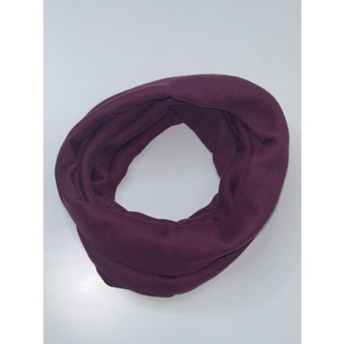 Bordázott pamut körsál - Borvörös