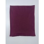 Bordázott pamut körsál - Borvörös