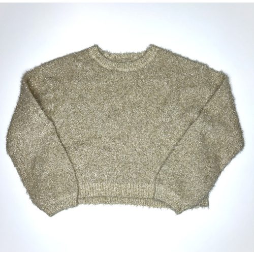 F&F csilllámos cropp pulóver (140/146)