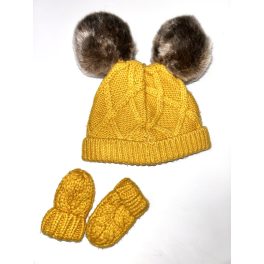 F&F polár bélésű sapka kesztyűvel (50/56)