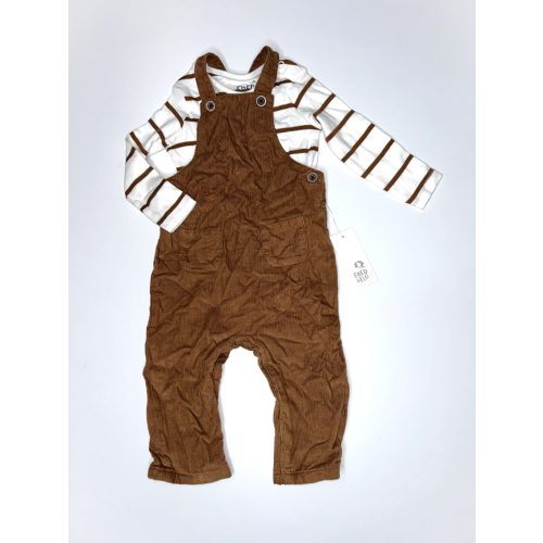F&F kord kantáros nadrág + body (80)